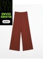Pantalón Amplio Plush Confort Para Mujer  Deportiva  Color Café Marca Atmos de Atmos