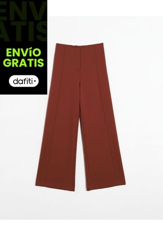 Pantalón Amplio Plush Confort Para Mujer  Deportiva  Color Café Marca Atmos Atmos