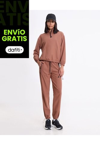 Pantalón Outdoor Básico Para Mujer  Deportiva  Color Café Marca Atmos Atmos