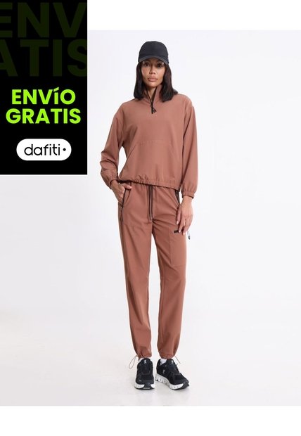 Pantalón Outdoor Básico Para Mujer  Deportiva  Color Café Marca Atmos