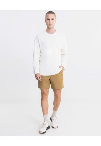 Bermuda  Para Hombre Regular Corto Color Camel Marca Atmos #32100177 Atmos