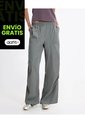 Pantalón Parachute Microcomfort Para Mujer  Deportiva  Color Verde Marca Atmos de Atmos