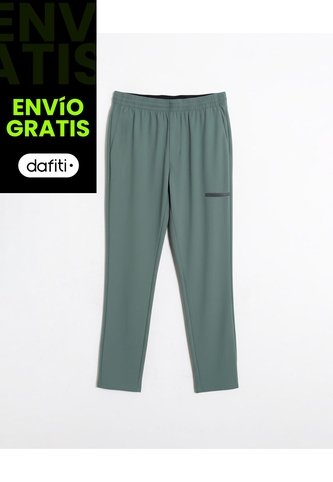 Pantalón Deportivo Atmara Con Cremallera  Para Hombre Verde Atmos Atmos