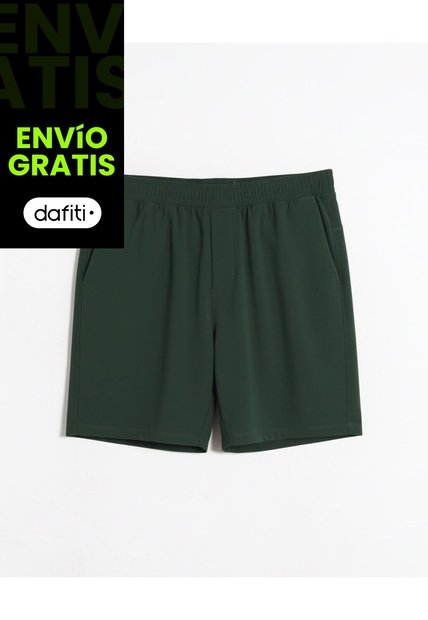 Bermuda  Para Hombre Deportiva Largo Color Verde Marca Atmos #32100154