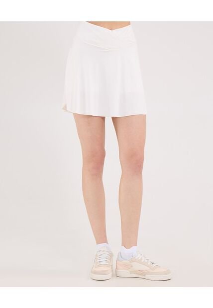 Falda Para Mujer Medio Color Marfil Marca Atmos #31140021