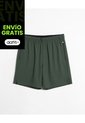 Bermuda  Para Hombre Deportiva Largo Color Verde Marca Atmos #32100158 de Atmos
