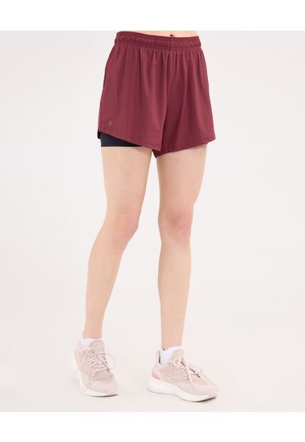 Short Para Mujer Multiusos Punto Color Vino Marca Atmos #31190095