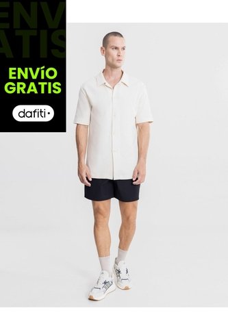 Bermuda Smartech Ligera  Para Hombre Negro Atmos Atmos
