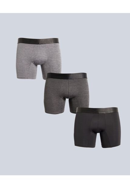 Pantaloncillo Para Hombre Boxer Filete Corto Color Gris Marca Atmos #32000055