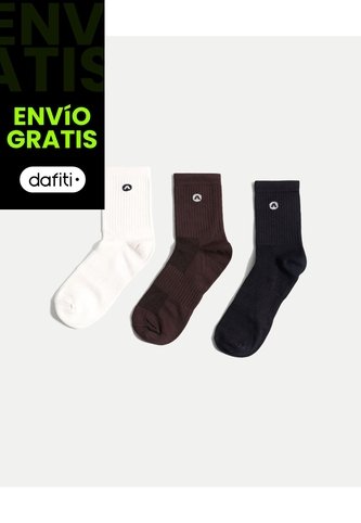 Pack X 3 Medias Caña Media En Microfibra X3 Para Mujer Surtido Atmos Atmos