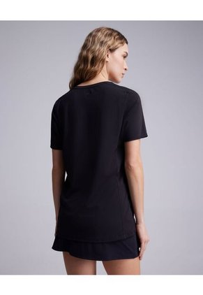 Camiseta Para Mujer Manga Corta Cuello Redondo Color Negro Marca Atmos #31090086