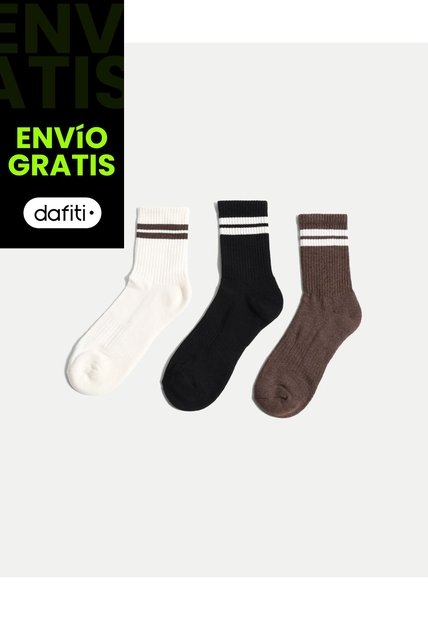 Pack X 3 De Medias Caña Media X3 Para Mujer Surtido Atmos