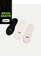 Pack X3 Medias Baleta X3 Para Mujer Crema Atmos de Atmos