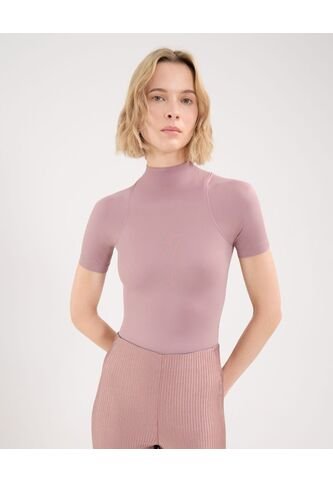 Body Para Mujer Manga Corta Color Lila Marca Atmos #31200011 Atmos