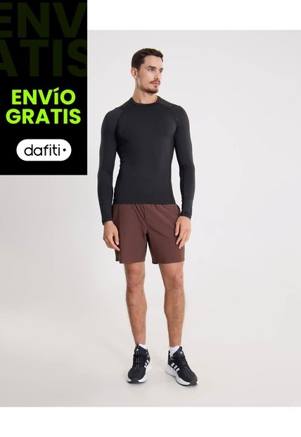 Bermuda Para Hombre Deportiva Largo Color Café Marca Atmos #32100141