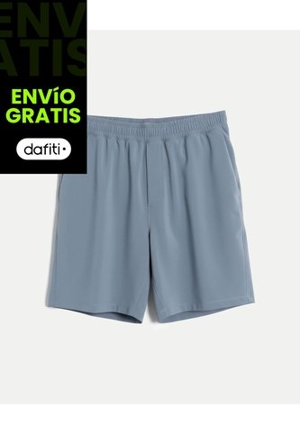 Bermuda Para Hombre Deportiva Largo Color Azul Marca Atmos #32100153 Atmos