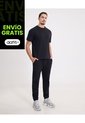 Pantalón Jogger Texturizado Galiet  Para Hombre Negro Atmos de Atmos