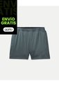 Short Training Corto Con Biker Interno  Para Hombre Gris Atmos de Atmos