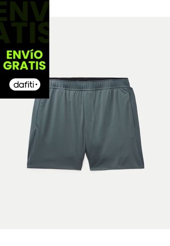 Short Training Corto Con Biker Interno  Para Hombre Gris Atmos Atmos