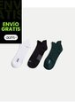 Pack X3 Medias Tobilleras X3 Para Hombre Verde Atmos de Atmos