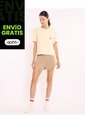Short Amplio Plush Para Mujer  Deportiva  Color Marrón Marca Atmos de Atmos