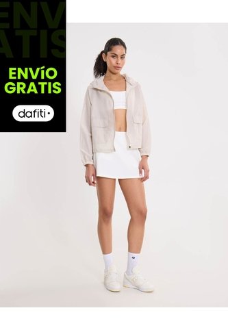 Falda Aerius Con Biker Para Mujer  Deportiva  Color Blanco Marca Atmos Atmos