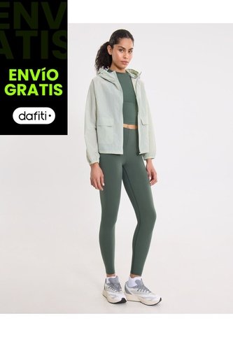 Leggins Core Control Aerius Skin  Para Mujer Verde Atmos Atmos