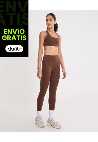 Leggins Regular Aerius Skin  Para Mujer Café Atmos Atmos