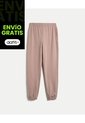 Jogger Básico Comfort Para Mujer  Deportiva  Color Rosado Marca Atmos de Atmos