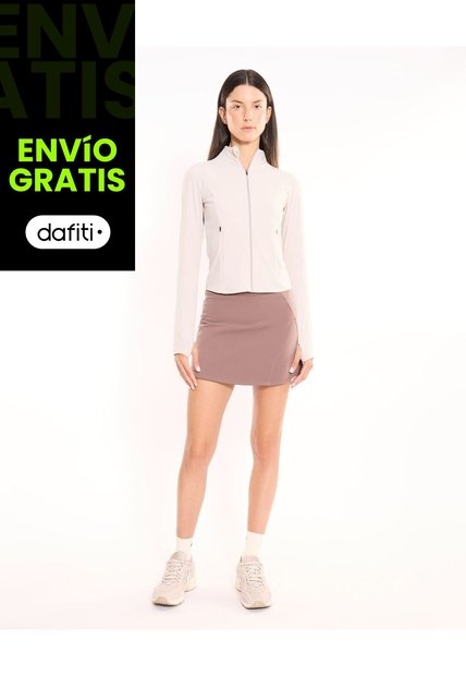 Falda Deportiva Con Biker Aerius Skin Para Mujer  Deportiva  Color Café Marca Atmos