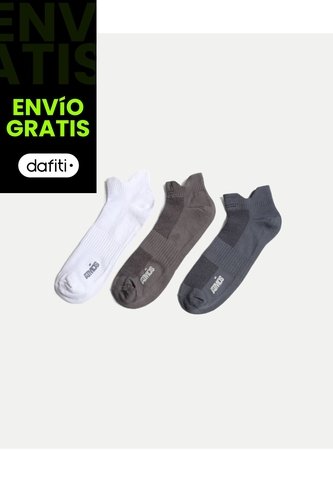 Pack X3 Medias Tobilleras X3 Para Hombre Gris Atmos Atmos