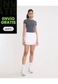 Falda Training Plisada Para Mujer  Deportiva  Color Blanco Marca Atmos de Atmos