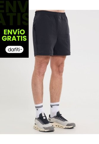Short Moda En Plano  Para Hombre Negro Atmos Atmos