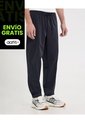 Pantalón Barrel En Smartech  Para Hombre Negro Atmos de Atmos