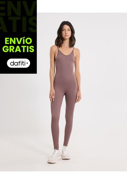 Enterizo Para Mujer Manga Sisa Color Café Marca Atmos #31320031