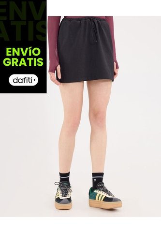 Falda Corta Outdoor Para Mujer  Deportiva  Color Negro Marca Atmos Atmos