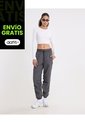 Pantalón Drapeado Rompevientos Para Mujer  Deportiva  Color Gris Marca Atmos de Atmos