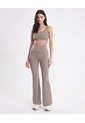 Leggins Flare Pretina Doblada Aerius  Para Mujer Café Atmos de Atmos