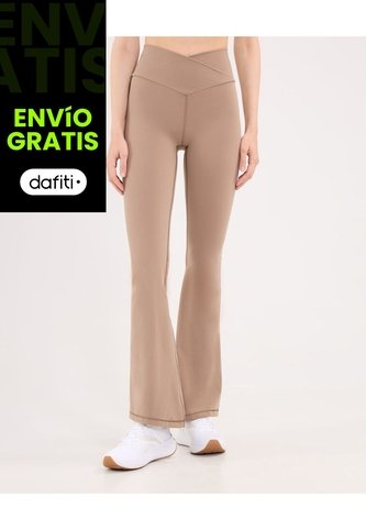 Leggings Flare Aerius Skin  Para Mujer Mocca Atmos Atmos