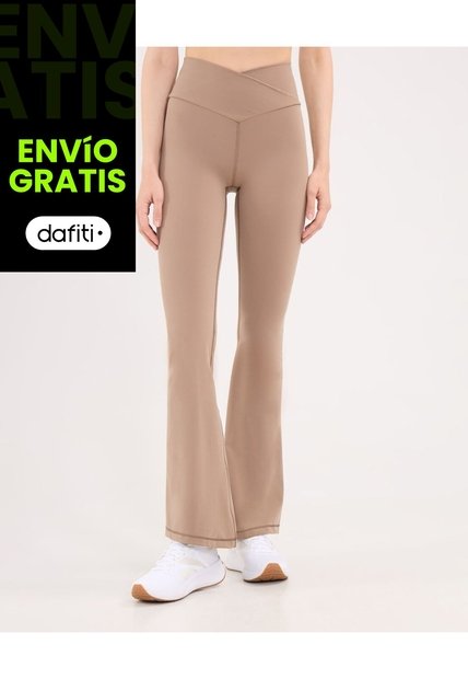 Leggings Flare Aerius Skin  Para Mujer Mocca Atmos