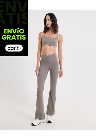 Leggings Flare Aerius Skin  Para Mujer Verde Atmos Atmos