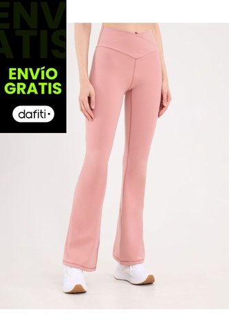Leggins Flare Aerius Skin  Para Mujer Rosa Atmos Atmos