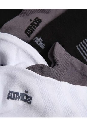 Pack X3 Medias Tobilleras X3 Para Hombre Blanco Atmos