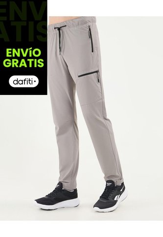 Pantalón Outdoor Básico  Para Hombre Gris Atmos Atmos