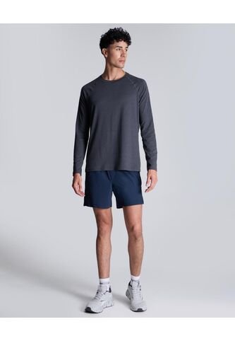 Bermuda Para Hombre Deportiva Largo Color Azul Oscuro Marca Atmos #32100072 Atmos