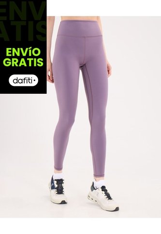 Leggins Regular Aerius Skin  Para Mujer Lila Atmos Atmos