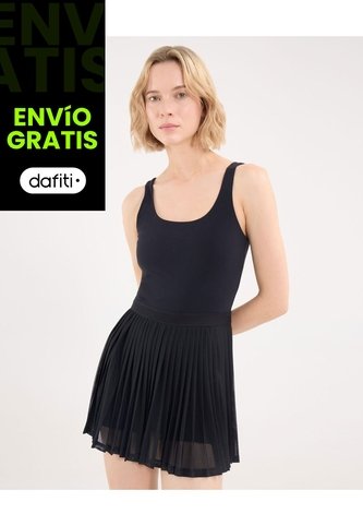 Vestido Aerius Skin Para Mujer  Deportiva  Color Negro Marca Atmos Atmos