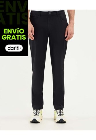 Pantalón Técnico 5 Bolsillos  Para Hombre Negro Atmos Atmos