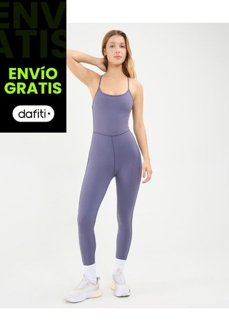 Enterizo Para Mujer Manga Sisa Color Gris Marca Atmos #31320023 Atmos