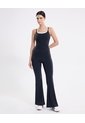 Leggins Flare Pretina Doblada Aerius  Para Mujer Negro Atmos de Atmos